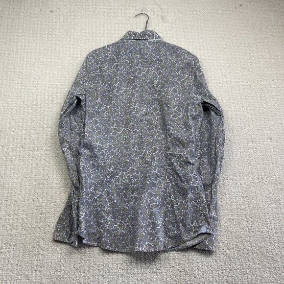 Koike Barcelona Men M Psychedelic Paisley AOP Button Down Shirt Elbow Patch - Picture 14 of 16